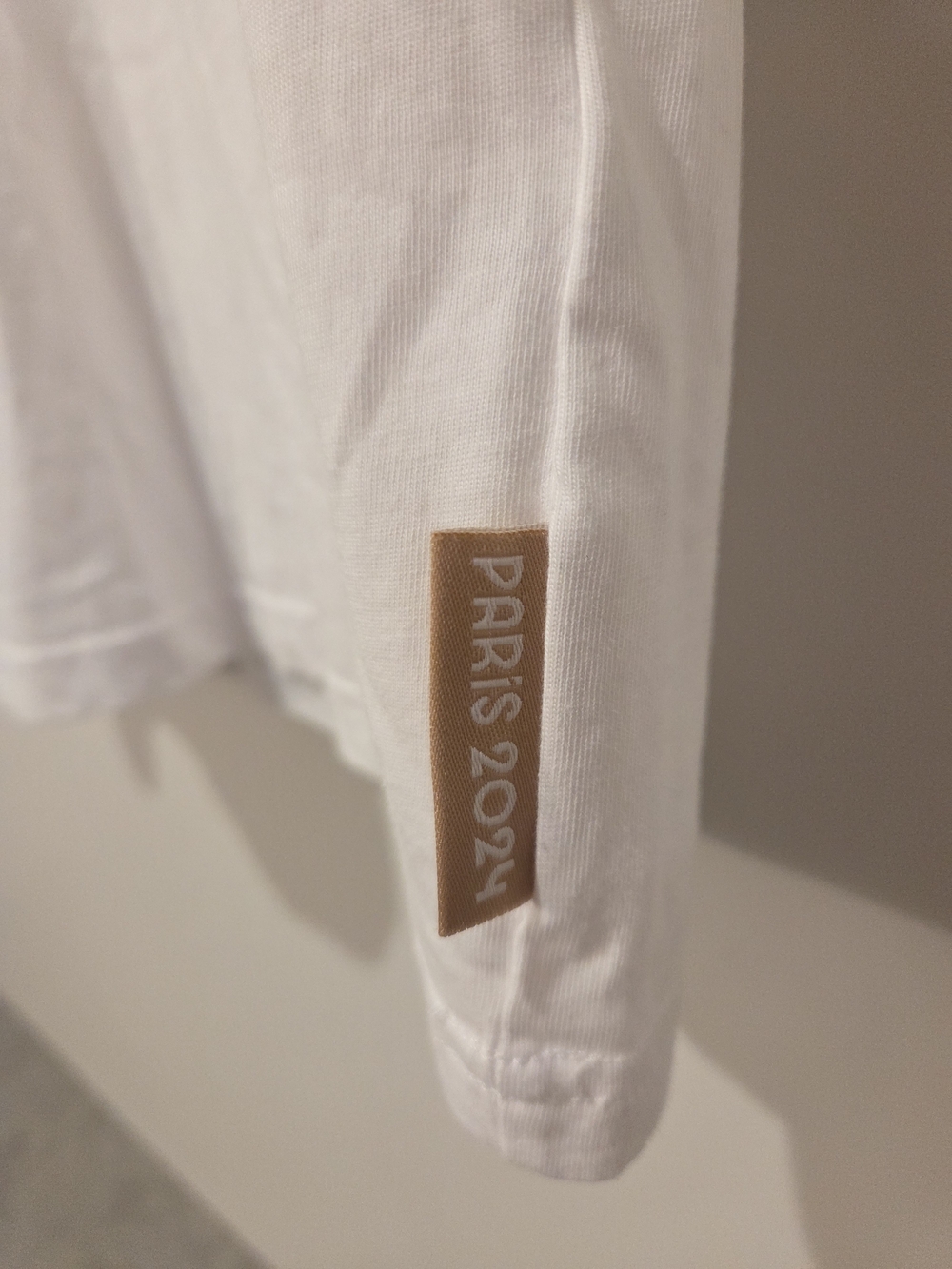 Paris 2024 White Logo Short-Sleeve Crew Tee - Picture 4 of 6